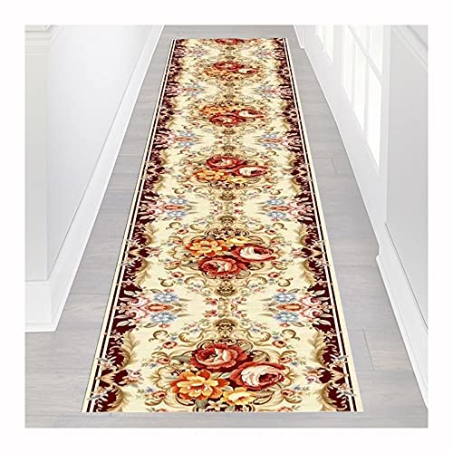 MEVZHH Halle Teppich,-Stil Bereich Teppiche Rutschschutz Schallisoliert Weich Für Wohnzimmer Tür Balkon Dekoration, Einfach Zu Reinigen/a / 90X500Cm/Ein/120 * 100Cm von MEVZHH