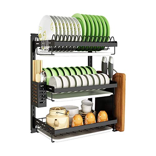 MEVZHH Haushalt Küche Aufbewahruregal, Kücheeck Rack, 2 Schichten 3 Schichten Schwarzer 201 Edelstawand Montierte Ablauf Rack Geschirr Rack, Wand Stanzen Installation MEVZHH Haushalt Küche Aufbewahruregal, Kücheeck Rack, 2 Schichten 3 Schichten Schwarzer 201 Edelstawand Montierte Ablauf Rack Geschirr Rack, Wand Stanzen Installation von MEVZHH
