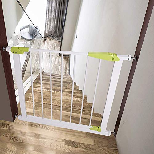 MEVZHH Haustier Playpens, Extra Breite Metall Sicherheit Tore Für Treppen Tür, Hund Cate, 75-194Cm Breite Treppe-Balusters/a / 75-84Cm von MEVZHH