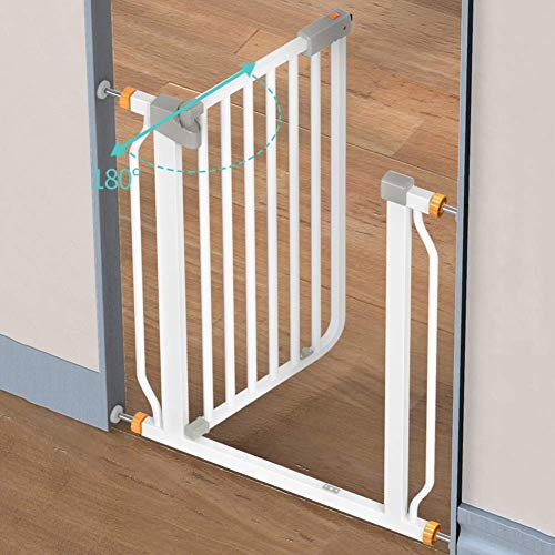 MEVZHH Haustier Playpens, Sicherheit Tore Extra Hohe 103Cm Haustier Tore Für Treppen Tür, Druck Montiert Metall Raumteiler Treppe-Balusters/a / 83-90Cm von MEVZHH