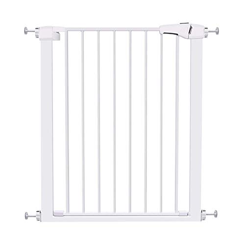 MEVZHH Haustier Playpens, Tür Extra Hohe Sicherheit Tore Druckmontage Weiße Haustier Tor Treppe-Balusters/a / 115-122Cm von MEVZHH