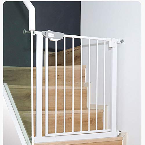 MEVZHH Haustier Playpens,Sicherheits-Tor Druck Extra Breite Mount Baby Haustier Sicherheits-Tor,Für Treppen, Flured Türen Trepbalusters/High 76Cm/65-74Cm von MEVZHH