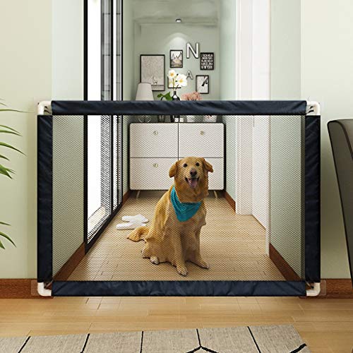 MEVZHH Haustier Sicherheit Tor, Tragbare Faltmesche Magie Tor Sicherheit Tore, Sichere Wache Installieren Überall, Kein Geruch Sicherheitszafür Halle Tür / 100Cm * 80Cm/180 cm * 80 cm von MEVZHH