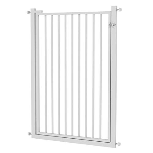 MEVZHH Innen Weiße Metall Haustier Sicherheit Tore, Tor Für Trepoder Tür Treppe/High76Cm/75Cm-82Cm/Höhen76Cm/127Cm-134Cm von MEVZHH