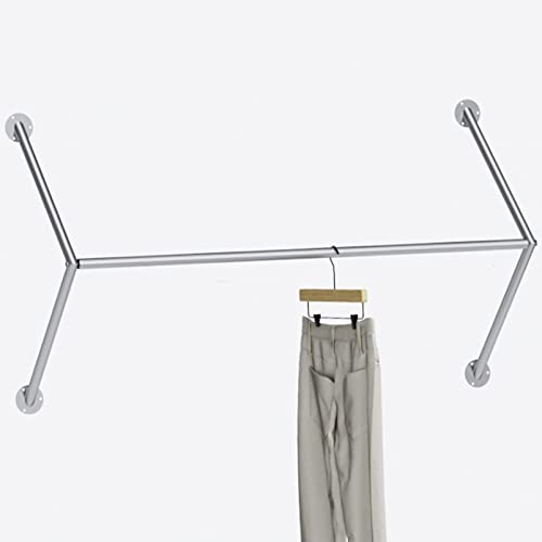 MEVZHH Kleidungshalter Kleidungsstück Hängebar, Mehrzweckkleidungsaufbewahrungshalter Für Boutiquen, Heavy Duty Regale Edelstaschrankstange Handtücherhalter Trocknungsstand, Kleiduorgani/Stil 2/100 cm von MEVZHH