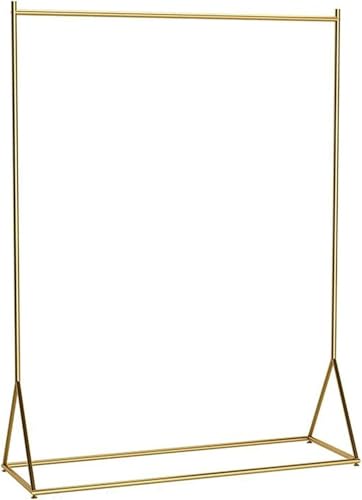 MEVZHH Kleidungsschiene Hanger Heavy-Duty Kleidungsschiene, Eisen Single-Pole Bodenstehende Kleidudisplay Rack,Abhängige Mantel Rack Mit 1 Kleidungsschiene, Schlafzimmer Trocknungsstand,Dene/Dene/150 von MEVZHH