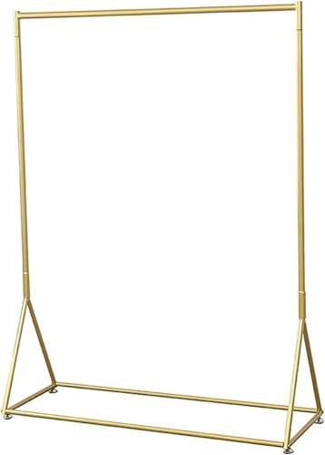MEVZHH Kleidungsschiene Hanger Schwere Kleidungsschiene, Modernemalistische Metall Kleidudisplay Rack,Abhängige Mantel Rack Mit 1 Kleidungsschiene, Industrie Rohr Trocknungsstand/Dene/100X40X160Cm von MEVZHH
