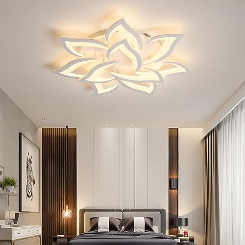 MEVZHH Kronleuchter, Led-Deckenbeleuchtudimmbar 10 Blütenblätter Deckenleuchte Mit Fernbedienudeckenleuchte Metall Wohnzimmer Lichter Schlafzimmer Lounge Kronleuchter Hängeleuchten Lounge Weiße Beleuc MEVZHH Kronleuchter, Led-Deckenbeleuchtudimmbar 10 Blütenblätter Deckenleuchte Mit Fernbedienudeckenleuchte Metall Wohnzimmer Lichter Schlafzimmer Lounge Kronleuchter Hängeleuchten Lounge Weiße Beleuc von MEVZHH