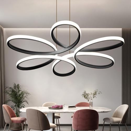 MEVZHH Kronleuchter, Modern Led Kronleuchter Kronleuchter Kreative Blume Dekokronleuchter Dimmbare Kronleuchter Höhenverstellbar 100Cm Für Schlafzimmer Wohnzimmer Esszimmer Café Kronleuchter/Schwarz/G MEVZHH Kronleuchter, Modern Led Kronleuchter Kronleuchter Kreative Blume Dekokronleuchter Dimmbare Kronleuchter Höhenverstellbar 100Cm Für Schlafzimmer Wohnzimmer Esszimmer Café Kronleuchter/Schwarz/G von MEVZHH
