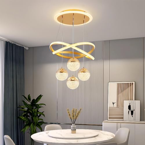 MEVZHH Kronleuchter, Moderne Led-Hängelampedene Acryl-Hängelameinfache Verstellbare Kronleuchter Restaurant Elegante Dekoleuchte Wenden Sie Sich Auf Wohnzimmer Schlafzimmer Hängelampe MEVZHH Kronleuchter, Moderne Led-Hängelampedene Acryl-Hängelameinfache Verstellbare Kronleuchter Restaurant Elegante Dekoleuchte Wenden Sie Sich Auf Wohnzimmer Schlafzimmer Hängelampe von MEVZHH