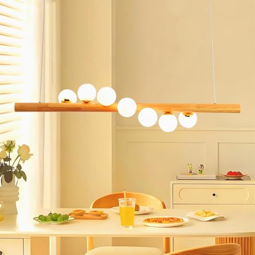MEVZHH Kronleuchter, Moderner Holz Kronleuchter Japanischer Stil Über Tisch Hängelampen Weißemalistische Hängelamfür Drawiroom Restaurant G9 Höhenverstellbare Hängelampe/7 Stden MEVZHH Kronleuchter, Moderner Holz Kronleuchter Japanischer Stil Über Tisch Hängelampen Weißemalistische Hängelamfür Drawiroom Restaurant G9 Höhenverstellbare Hängelampe/7 Stden von MEVZHH