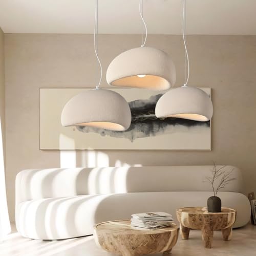 MEVZHH Kronleuchter, Restaurant Hängelamwabi-Sabi Stil Blaiken Brakronleuchter Moderne Creme Einfache Hängelame27 Einstellbare Dekohängelamwohnzimmer Schlafzimmer Hängelampe﻿/60 cm von MEVZHH
