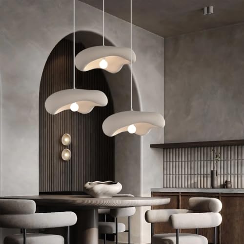 MEVZHH Kronleuchter, Retro Japanische Esszimmerpen Wabi-Sabi Stil Hängelammoderner Esstisch Hängelicht Für Küchenlamschlafzimmer E27 Nordische Deckenleuchte 3 Köpfe/Bracken Bra von MEVZHH