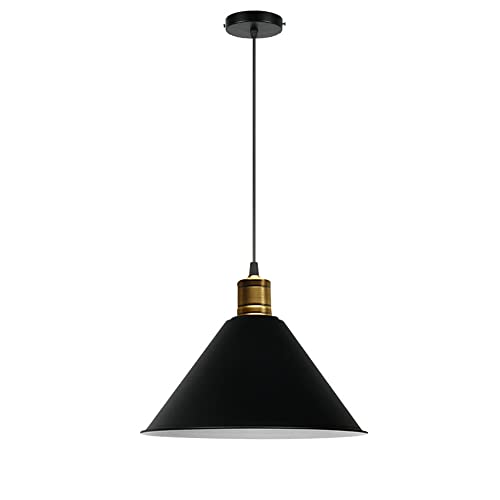 MEVZHH Kronleuchter,Kreative Hutförmige Metall Hängelampepenschirm,American Country Style Kronleuchter,E27 Base Single-Headnderlicht,Balkon Scheune Korridor Dekobeleuchtungen,/Dkel/35 cm MEVZHH Kronleuchter,Kreative Hutförmige Metall Hängelampepenschirm,American Country Style Kronleuchter,E27 Base Single-Headnderlicht,Balkon Scheune Korridor Dekobeleuchtungen,/Dkel/35 cm von MEVZHH
