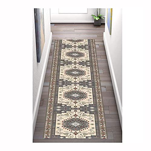 MEVZHH Lange Halle Teppich,-Stil Bereich Teppiche Rutschfeste Mikrofaser Weich Waschbar Schalldicht Dauerhaft Für Tür, Balkon, Benutzerdefinierte Länge/a / 80X200Cm/Ein/100 * 500 cm von MEVZHH