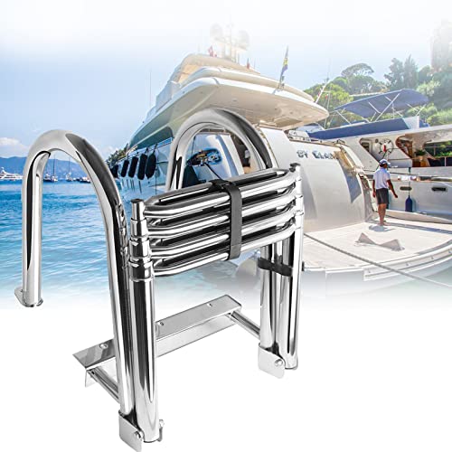 MEVZHH Leitern, Pool Schritt Leiter Edelstahlkop Boot Falten 4 Ladde Für Boot/Schwimmbad/Ponton/Dock,Kop Hinteren Einponton Boardimit Hand Geländer MEVZHH Leitern, Pool Schritt Leiter Edelstahlkop Boot Falten 4 Ladde Für Boot/Schwimmbad/Ponton/Dock,Kop Hinteren Einponton Boardimit Hand Geländer von MEVZHH
