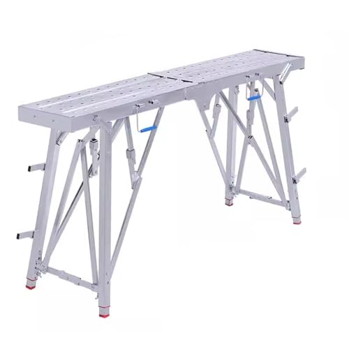 MEVZHH Leitern,Ladder Leiter Faltplattform, Hebe Gerüst, Mehrzweckverdickutragbarer Pferdehocker, 330 Pfund Bau Engineeladder / 200Cm/180 cm von MEVZHH