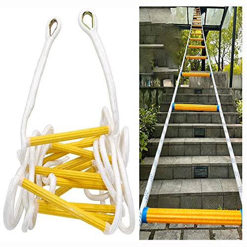 MEVZHH Leitern Weiche Leiter Notfall Feuerflucht Leiter, Flammhemmende Sicherheit Seil Leiter Schnelle Einsatz Feuerseil Climlife-Rettuleiter Selbst-Rettufeuerleiter Klettern / 6M / 20Ft / 10M / 33Ft MEVZHH Leitern Weiche Leiter Notfall Feuerflucht Leiter, Flammhemmende Sicherheit Seil Leiter Schnelle Einsatz Feuerseil Climlife-Rettuleiter Selbst-Rettufeuerleiter Klettern / 6M / 20Ft / 10M / 33Ft von MEVZHH