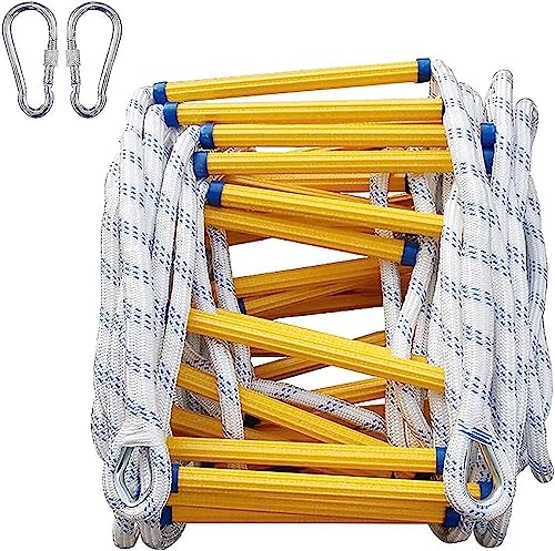 MEVZHH Leitern Weiche Leiter Sicherheitsleiter, Seil Leiter In Notfallretterleiter, Feuerflucht, Feuerleiter Mit Haken, Rettungsseil Leiter / 20M / 15M (49.2Ft)/10M (32.8Ft) von MEVZHH