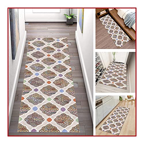 MEVZHH Lorunner Teppiche Für Flur Teppich, Home Décor Backianti-Rutsch Bereich Teppich Spaltbar Weicher Polyester Waschbar Für Tür, Wäscherei, Stapel 0.6Cm / a / 0.9 X 6M/Ein/0,8 * 6M von MEVZHH