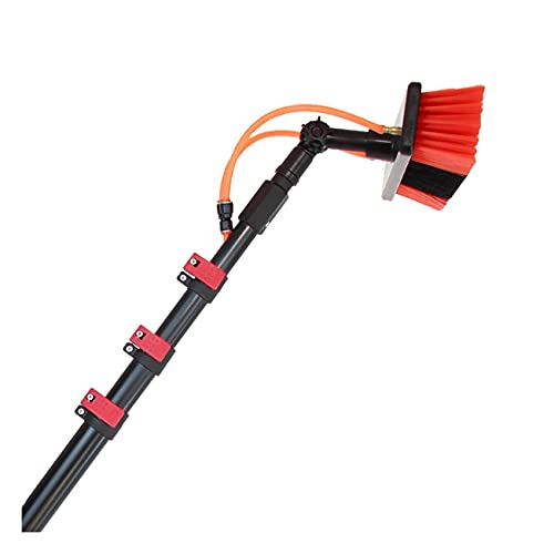 MEVZHH Pinsel, Feuer Wolfwater Gefüttert Pole Kit, Fund Solar Reinigupole W/Wasser Gefüttertkop Pinsel/Pinsel Fund Solar Panel Reinigusystem Waschwerkzeug (3.6M-10.8M), 10.8M / 35.4Ft/3,6 M / 11,8 von MEVZHH