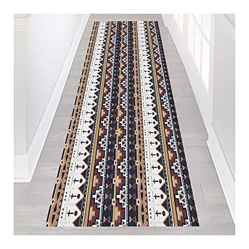 MEVZHH Runner Mat Hall Teppich, 3D Geometrie Muster Rutschfeste Bodenmatte Dünne Niedrige Stapel 0.6Cm Edgicuttable Waschbar Für Küche, Eingänge, Wäscherei, Benutzerdefinierte Länge Teppiche/a / 80X von MEVZHH