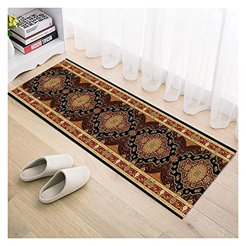 MEVZHH Runner Mat Hall Teppich,Rutsch Bereich Teppiche 3D-Druck Dicke Cuttable Für Flur Einweg, Küche, Waschbare Teppiche/A/80X250Cm/Ein/90 * 100 cm von MEVZHH