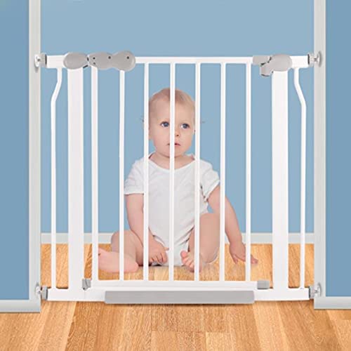 MEVZHH Sicherheit Tor Metall Haustier Sicherheit Tor Trepbarriere Auto Schließen Tür Doppelsperruauto Schließen Trepzahaustierschutz Für Kinder Kleinkinder Kinder Katzen Hunde / 125-132Cm/160-167Cm von MEVZHH