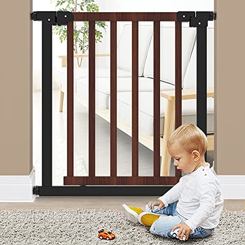 MEVZHH Sicherheitstoor Für Massivholz Haustier Schutzzadruck Fit Treppentoren, Auto Schließen Gehen Durch Tore Für Türend Treppen / 131-136Cm/121-126Cm von MEVZHH