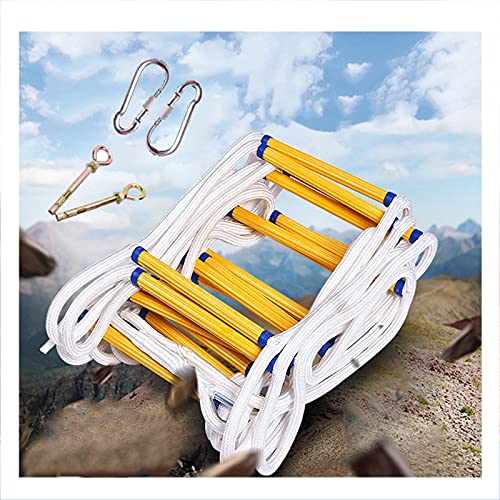 MEVZHH Soft Leiter Sicherheit Seil Leiter, Notleitungen, Seil Leiter Feuer Flucht Leiter, Evakuieruclimrescue Leiter Für Einen Notfall, Tragbare Sicherheit Soft Life Leiter Seil, 10M / 32.8Ft /3 M / 9 von MEVZHH