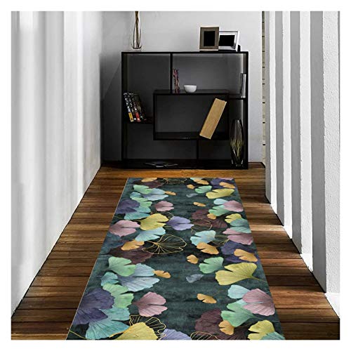 MEVZHH Teppiche, Halle Teppich, Blumen Muster Rutschschutz Bereich Teppiche Für Indoor Flur Einweg Boden, Stapel 0.6Cm / a / 1 X 4M/Ein/0,8 * 6M von MEVZHH