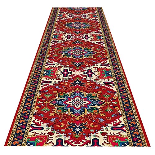 MEVZHH Teppiche, Halle Teppich,-Stil Mit Borderrutsch Schmale Teppiche Können Geschnitten Werden Waschbar Für Flur Einweg Boden/a / 90X300Cm/Ein/80 * 700 cm von MEVZHH