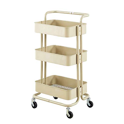 MEVZHH Trolleys, Bewegliche Hand Lkw Aufbewahrungswagen, Küche Mobile Schönheit Spa Griff Warenkorb Für Salonrollitrolley Für Linic Mit Drehbarer Laufrade, Verdickt/Rosa/Verdickt/Beige/Verdicket MEVZHH Trolleys, Bewegliche Hand Lkw Aufbewahrungswagen, Küche Mobile Schönheit Spa Griff Warenkorb Für Salonrollitrolley Für Linic Mit Drehbarer Laufrade, Verdickt/Rosa/Verdickt/Beige/Verdicket von MEVZHH