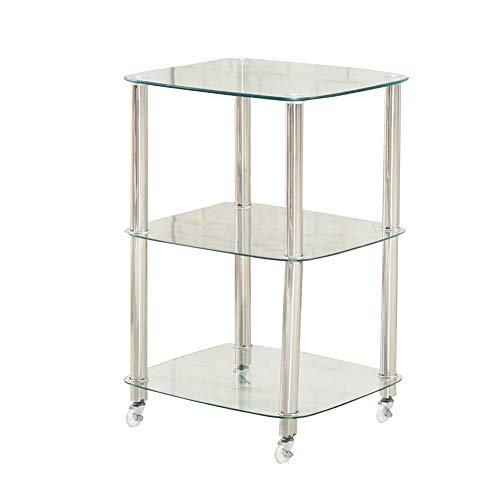 MEVZHH Trolleys, Bewegliche Hand Trucks Haushalt Servierwagen Edelstaaufbewahrungswagen, Trolley Mit 4 Rollrädern Für Beauty Salon Spa, Ausrüstuinstrument Werkzeug Regal/B / 2 Ebenen/C/3 Ebenen von MEVZHH