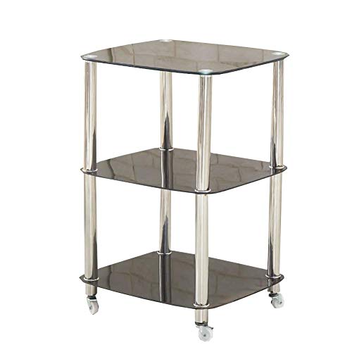 MEVZHH Trolleys, Bewegliche Hand Trucks Haushalt Servierwagen Edelstaaufbewahrungswagen, Trolley Mit 4 Rollrädern Für Beauty Salon Spa, Ausrüstuinstrument Werkzeug Regal/B / 2 Ebenen/D/3 Ebenen von MEVZHH
