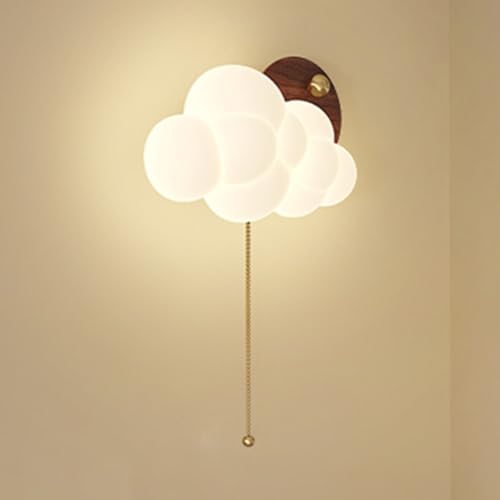 MEVZHH Wandlampen, Geführte 24W Wandleuchte Innenmetall Mit Pull-Schalter Wandleuchte Holz Wolke Geformte Bedsi3000K / 4500K / 6000K Rustikales Sconce Für Flur Schlafzimmer Wohnzimmer MEVZHH Wandlampen, Geführte 24W Wandleuchte Innenmetall Mit Pull-Schalter Wandleuchte Holz Wolke Geformte Bedsi3000K / 4500K / 6000K Rustikales Sconce Für Flur Schlafzimmer Wohnzimmer von MEVZHH