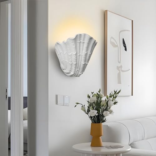 MEVZHH Wandlampen, Moderne Gips Wandlamwabi-Sabi Weiße Wandleuchte Handgefertigte Nordische Stil Korridor Wandleuchte Klassische Wandleuchte Mit G9 Basis Für Bettlampen Schlafzimmer Wohnzimmer/A-19Cm MEVZHH Wandlampen, Moderne Gips Wandlamwabi-Sabi Weiße Wandleuchte Handgefertigte Nordische Stil Korridor Wandleuchte Klassische Wandleuchte Mit G9 Basis Für Bettlampen Schlafzimmer Wohnzimmer/A-19Cm von MEVZHH