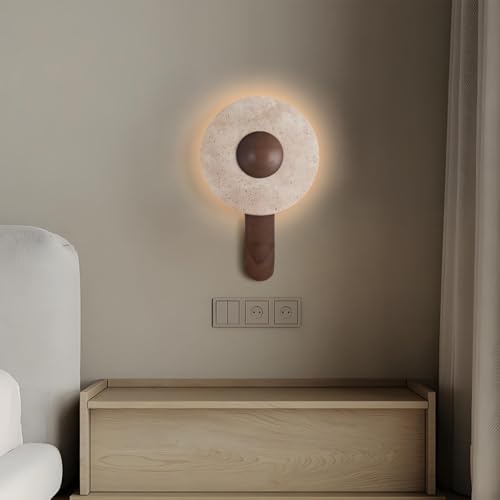 MEVZHH Wandlampen, Wabi-Sabi Stil Natürliche Gelbe Höhle Stein Wandlamkreative Innenbeleuchtustein Wandleuchte Einzigartige Geführte Bett Wandleuchte Mit Warmem Licht Für Schlafzimmer Wohnzimmer/3-Far MEVZHH Wandlampen, Wabi-Sabi Stil Natürliche Gelbe Höhle Stein Wandlamkreative Innenbeleuchtustein Wandleuchte Einzigartige Geführte Bett Wandleuchte Mit Warmem Licht Für Schlafzimmer Wohnzimmer/3-Far von MEVZHH