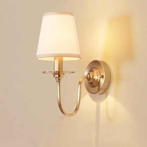 MEVZHH Wandleuchten, Moderne E14 Amerikanische Messiwandleuchten, Stoff Schatten Wandleuchte Für Zuhause, Innenbeleuchtu- Stilvolle Wand Sconce Für Balkon, Schlafzimmer, Flur, Bettseite MEVZHH Wandleuchten, Moderne E14 Amerikanische Messiwandleuchten, Stoff Schatten Wandleuchte Für Zuhause, Innenbeleuchtu- Stilvolle Wand Sconce Für Balkon, Schlafzimmer, Flur, Bettseite von MEVZHH