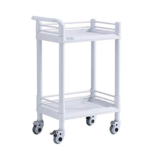 MEVZHH Warenwagen, Bewegliche Hand Lkw Aufbewahrungswagen, Küche Service Cart 2 Tier Trolley, Beauty Salon Utility Rollwagen Mit Griff/Weiß / 75 X 53 X 90Cm/Weiß/54 * 37 * 90 cm MEVZHH Warenwagen, Bewegliche Hand Lkw Aufbewahrungswagen, Küche Service Cart 2 Tier Trolley, Beauty Salon Utility Rollwagen Mit Griff/Weiß / 75 X 53 X 90Cm/Weiß/54 * 37 * 90 cm von MEVZHH