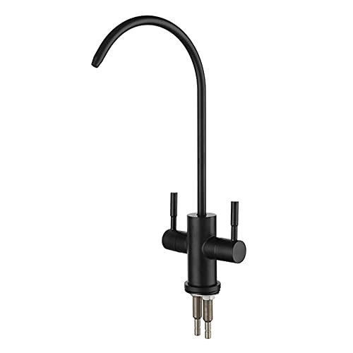 MEVZHH Wasserhahn, Trinkwasserfilterhahn 360 Rotation Umkehrosmose Waschbeckenhahn Passt Zu Trinkwasserfiltersystemen/Schwarz von MEVZHH