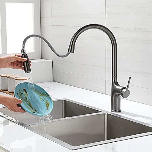 MEVZHH Wasserhahn, Wasserhahn Arbeitsplatte Küchenhahn Gebürstetee Grau Kupfer Ausziehbar Küchenhahn Heißed Kalte Spülbecken Spülbecken Wasserhahn Schwarz,E Grau/Gewehr Grau MEVZHH Wasserhahn, Wasserhahn Arbeitsplatte Küchenhahn Gebürstetee Grau Kupfer Ausziehbar Küchenhahn Heißed Kalte Spülbecken Spülbecken Wasserhahn Schwarz,E Grau/Gewehr Grau von MEVZHH