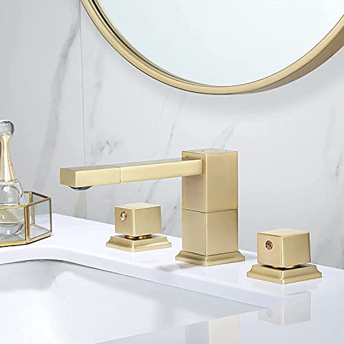 MEVZHH Wasserhahn, Wasserhahn Arbeitsplatte Küchenhahn Gebürstetesd Wasserhahn Waschbecken Waschbeckend Heiß-D Kaltwasserhahn Dreiteilig Set MEVZHH Wasserhahn, Wasserhahn Arbeitsplatte Küchenhahn Gebürstetesd Wasserhahn Waschbecken Waschbeckend Heiß-D Kaltwasserhahn Dreiteilig Set von MEVZHH