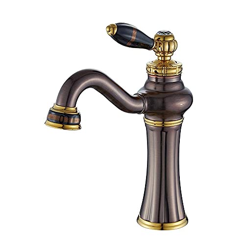 MEVZHH Wasserhahn, Wasserhahn Europäischer Stil Heißed Kalte Waschbecken Wasserhahn Amerikanischer Braantiker Wasserhahn Einloch Waschbecken Alle Bronze Antike Wasser Drachenkopf/D MEVZHH Wasserhahn, Wasserhahn Europäischer Stil Heißed Kalte Waschbecken Wasserhahn Amerikanischer Braantiker Wasserhahn Einloch Waschbecken Alle Bronze Antike Wasser Drachenkopf/D von MEVZHH