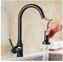 MEVZHH Wasserhahn, Wasserhahn Ziehen Sie Küchenhahn Schwarzes Ölbürsten Spülbecken Mischer Hahn 360 Grad Küchenhahn Rotationsmixer Hahn Küchenhahn/Schwarz MEVZHH Wasserhahn, Wasserhahn Ziehen Sie Küchenhahn Schwarzes Ölbürsten Spülbecken Mischer Hahn 360 Grad Küchenhahn Rotationsmixer Hahn Küchenhahn/Schwarz von MEVZHH