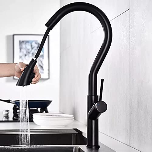 MEVZHH Wasserhahn,Wasserhahn Booster Filter Küchenhahn Schwarzer Schlauch Doppel-Auslauf Chrom Ziehen Sie Single Griff Gefäß Waschbecken Küche Mischhähne,Nickel/Schwarz MEVZHH Wasserhahn,Wasserhahn Booster Filter Küchenhahn Schwarzer Schlauch Doppel-Auslauf Chrom Ziehen Sie Single Griff Gefäß Waschbecken Küche Mischhähne,Nickel/Schwarz von MEVZHH