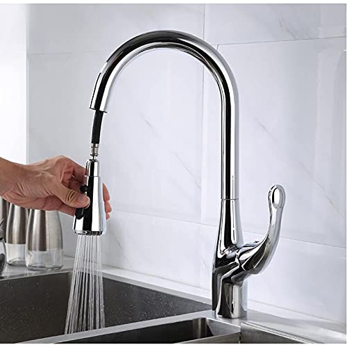 MEVZHH Wasserhahn,Wasserhahn Küchenhahn Eingriff Ziehen Sie Küchenhahn Einloch Drehbarer Küchenmischerhahn Mischhahn,Nickel/Chrome MEVZHH Wasserhahn,Wasserhahn Küchenhahn Eingriff Ziehen Sie Küchenhahn Einloch Drehbarer Küchenmischerhahn Mischhahn,Nickel/Chrome von MEVZHH