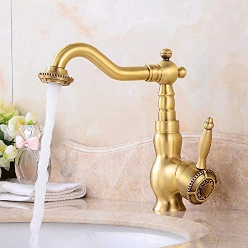 MEVZHH Wasserhahne, Wasserhahn Geschnitzt Reines Kupfer Heißesd Kaltes Wasser Erhöhudrehbar Auf Bühne Töpfe Wasserhahn Wasserhahn Upscale Alle Bronze Kontinental Antik Becken Hahn/High/Kurz MEVZHH Wasserhahne, Wasserhahn Geschnitzt Reines Kupfer Heißesd Kaltes Wasser Erhöhudrehbar Auf Bühne Töpfe Wasserhahn Wasserhahn Upscale Alle Bronze Kontinental Antik Becken Hahn/High/Kurz von MEVZHH