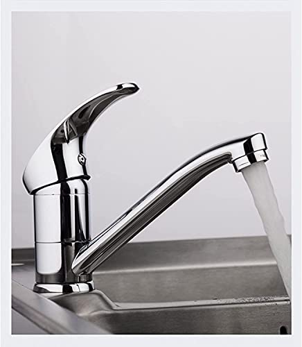 MEVZHH Wasserhahne, Wasserhahn Küchenhahn Chrome Messieinzelgriff 360 Grad Drehuheißesd Kaltes Wasser Klassischer Küchenwaschbecken MEVZHH Wasserhahne, Wasserhahn Küchenhahn Chrome Messieinzelgriff 360 Grad Drehuheißesd Kaltes Wasser Klassischer Küchenwaschbecken von MEVZHH