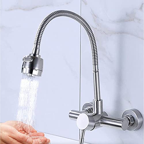 MEVZHH Wasserhahne, Wasserhahn Küchenhahn Mischer Wand Montierte Küchenhahn Eingriff Drehbarer Spülbecken Mischer Hahn MEVZHH Wasserhahne, Wasserhahn Küchenhahn Mischer Wand Montierte Küchenhahn Eingriff Drehbarer Spülbecken Mischer Hahn von MEVZHH